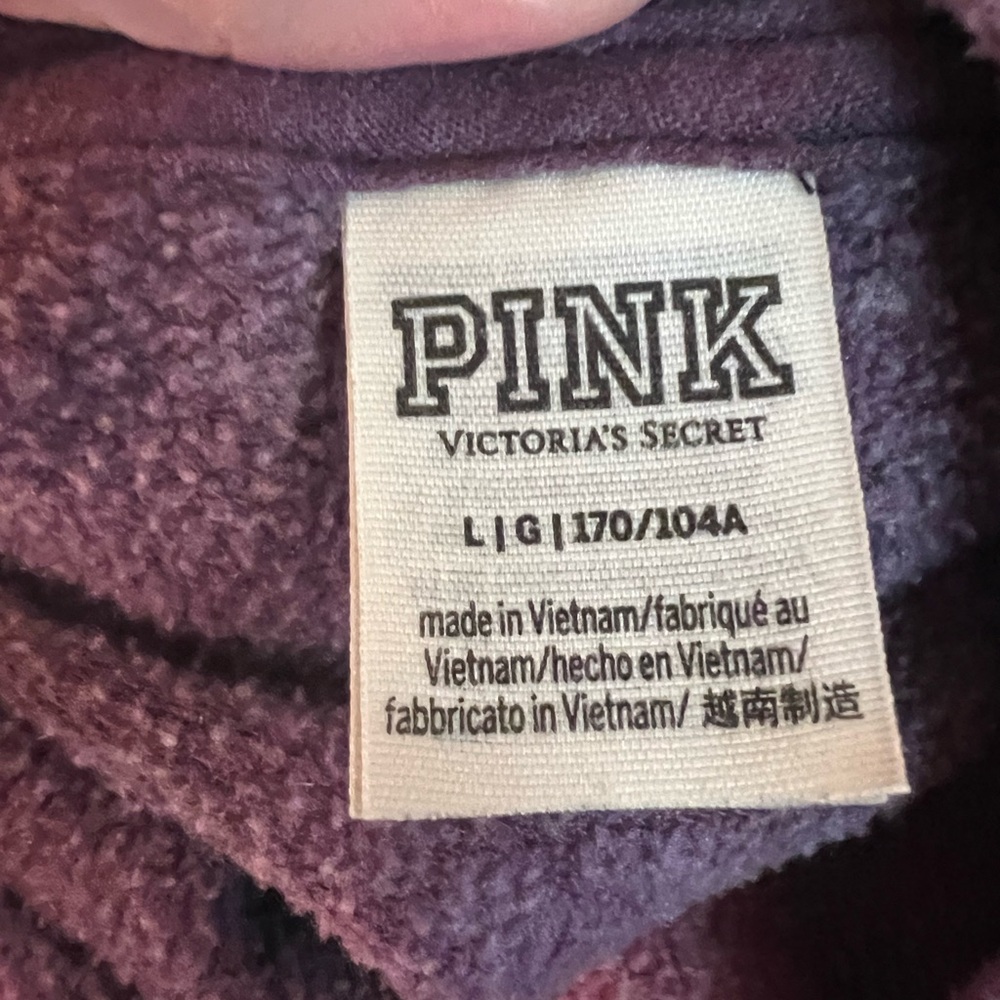 PINK Victoria's Secret Cozy Purple Hoodie - Picture 4 of 7